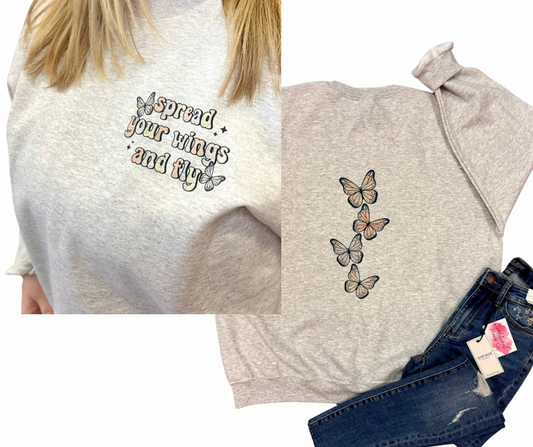 Spread your wings and fly crewneck