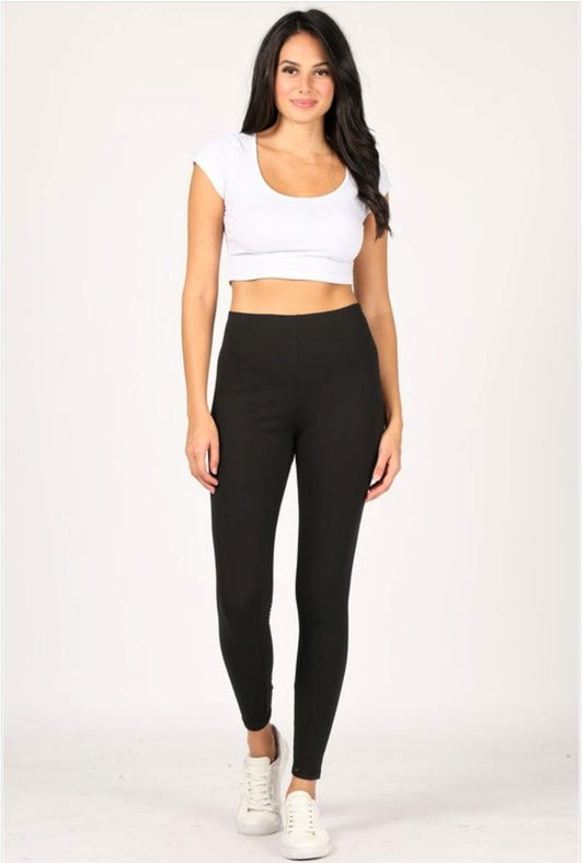 Thin band solid legging-final sale